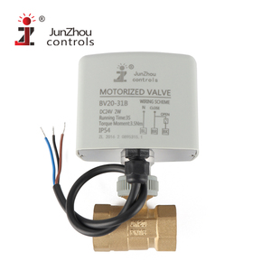 Válvula de Bola Eléctrica Bidireccional DN20, Manual-Automática, con Control de Tres Cables AC220Vdc12V24V para <span class=keywords><strong>Agua</strong></span>, Aire Acondicionado y Fan Coil - Product Image 1