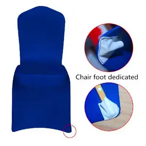 CUSTOM Polyester plastic chair seat cover with bow for dining room wedding banquet events