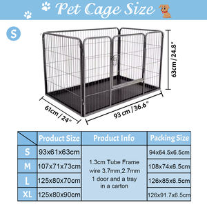 Pagar hewan peliharaan anak anjing portabel luar ruangan kandang anjing lari besar pena dalam ruangan dapat dilipat Playpen anjing - Product Image 4