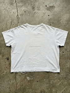 T-shirts surdimensionnés pour hommes à col rond et manches courtes de la marque HG Factory, logo personnalisé imprimé, t-shirt graphique vintage délavé et usé pour hommes - Product Image 3