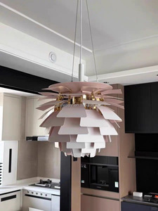 Lampada a Sospensione Moderna in Metallo a Forma di Carciofo, Illuminazione Decorativa per Showroom e Soggiorno - Product Image 5