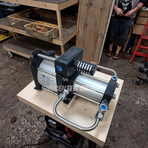 La pompa ad alta pressione dell'amplificatore di pressione dell'aria in acciaio inossidabile per la lavorazione della pompa a pistone alimentata pneumatica aumenta l'aria compressa - Product Image 5