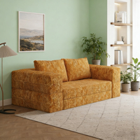 Sofá Cama Doble Rectangular Plegable y Comprimido, Moderno, Convertible, de Espuma Ecológica, Envasado al Vacío, para Uso en Hoteles y Salas de Estar