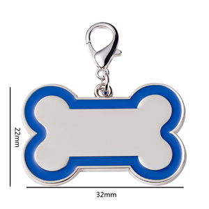 Targhette in Lega di Zinco a Forma di Osso per Cani, Etichette Identificative in Metallo, Vendita all'Ingrosso - Product Image 2
