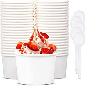High Quality Customized Disposable Food Grade Ice Cream Cups Custom Color Logo Frozen Treats Yogurt Paper Plates 16oz <strong>Realpack</strong> - Product Image 1