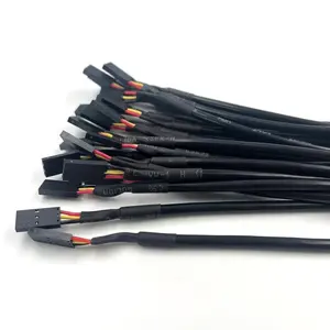 Arnés de cableado de conector DuPont único Cable de terminal 4P 5P 6P Enchufe de terminal hembra Cable de PVC Arnés de cable de cobre estañado