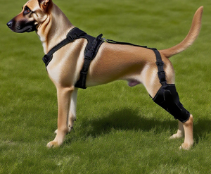 Équipement de protection pour animaux de compagnie : protections articulaires pour chiens en sortie, en matériaux de plongée épais et sûrs - Product Image 1