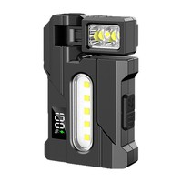 Mini lampe torche LED rechargeable multifonctionnelle transfrontalière en ABS, ultra-lumineuse, ultra-légère et portable pour situations d'urgence