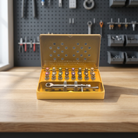 Kit de tournevis pour implants dentaires, plusieurs couleurs, ajustement universel manuel, étui en titane