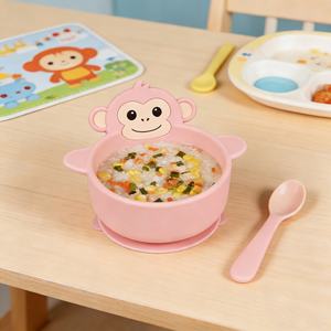 Tazón de Silicona para Bebés, con Succión, Colorido, Saludable, Libre de BPA, de Grado Alimenticio, con Diseño de Animales, Venta al Por Mayor - Product Image 6