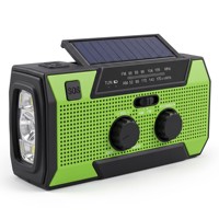 Radio portable 5000 mAh avec batterie rechargeable, alarme SOS, résistance à l'eau IPX3, pour camping, randonnée et pannes de courant