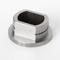 Bague cannelée à faible bruit usinée CNC sur mesure, manchon anti-vibration, composants de transmission pour l'automatisation, précision de perçage 0,005 mm