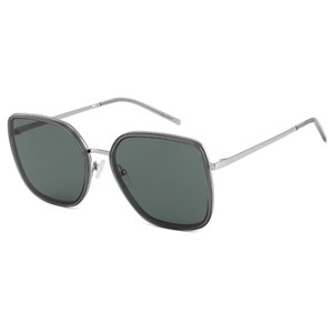 Oversized Square Sunglasses Polarized UV400 Metal Frame Gray Lenses Unisex Fashion <b>Eyewear</b> for Outdoor Daily Wear - Product Image 1