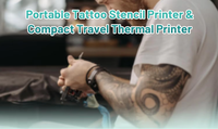 Printer Thermal AIMO M08ESD yang Dapat Disesuaikan, Printer Portabel, Printer Thermal Mini A4 dengan Layar