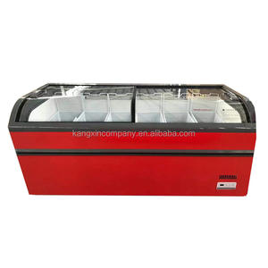 Congélateur horizontal combiné d'armoire d'île Pour les aliments surgelés Affichage en verre d'ouverture supérieure Réfrigérateur - Product Image 6