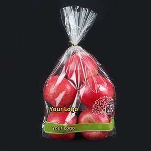 Wholesale Custom Logo With Air Hole Retail Gift Fruits 0.5kg 1kg 2kg Transparency Plastic Food Grade Flat OPP <b>Bags</b> for <b>Packing</b> - Product Image 5