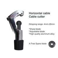 Outil de dénudage de câbles à fibres optiques FTTH 4-28mm, couteau à dénuder latéral, coupe-câbles à fibres optiques CT-274