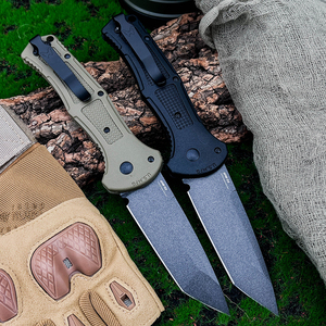 Couteau tactique de chasse en plein air BM 9070, lame multi-types D2, manche en fibre de nylon, couteau pliant de camping, couteau de poche EDC, multi-outils personnalisé - Product Image 2