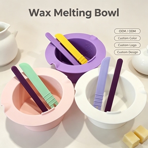 Beauty Salon Silicone <b>Wax</b> Bowl 450ml Non Stick <b>Wax</b> <b>Melting</b> Pot Hair Removal <b>Wax</b> <b>Warmer</b> Replacement Bowl - Product Image 2