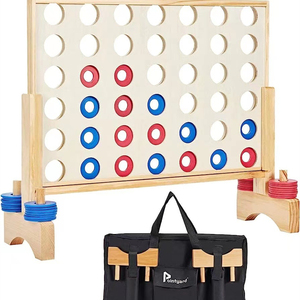 Jeu <span class=keywords><strong>géant</strong></span> en bois quatre en rangée, énorme Connect <span class=keywords><strong>4</strong></span> pour enfants et adultes, <span class=keywords><strong>jardin</strong></span>, jeux de fête - Product Image 2
