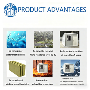 Casa Cápsula <span class=keywords><strong>de</strong></span> Acero Ligero <span class=keywords><strong>de</strong></span> 2 Dormitorios, 20 pies/40 pies, Aislamiento Acústico, Casa Contenedor para Resort <span class=keywords><strong>de</strong></span> <span class=keywords><strong>Playa</strong></span> y Villa <span class=keywords><strong>de</strong></span> Montaña - Product Image 2