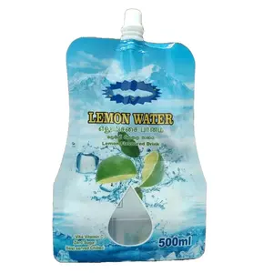 Water Pouch Aluminum Plastic Bag Inner Straw Liquid Pouch Aluminium Foil Spout Pouch Bag