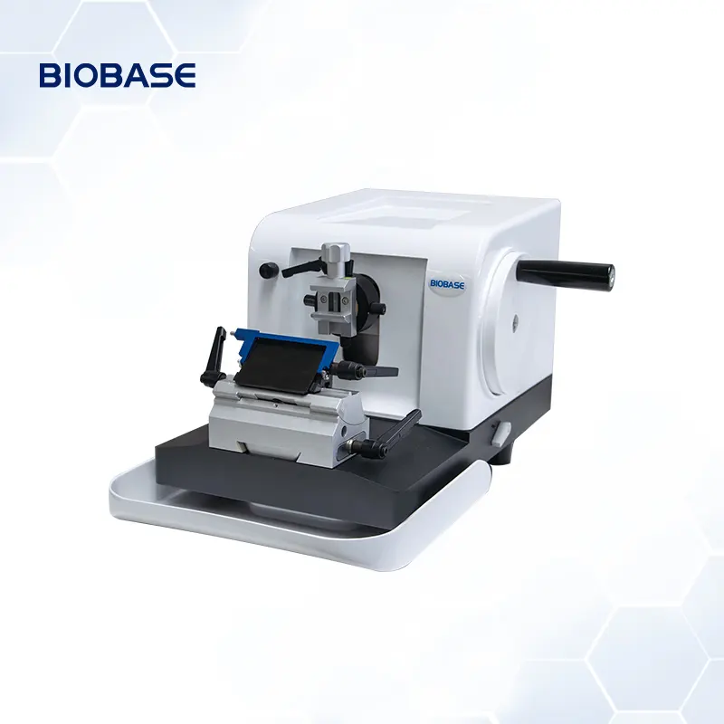 Biobase चिकित्सा मैनुअल रोटरी Microtome के साथ उन्नत उच्च परिशुद्धता माइक्रो-ड्राइव फ़ीड प्रणाली