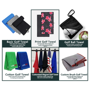 Nhà Máy Cung Cấp Siêu Thấm Tùy Chỉnh Thêu Logo Sợi Nhỏ Waffle Golf Khăn Với Móc Sắt Thể Thao Khăn - Product Image 3