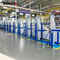 Plateforme de travail surélevée verticale en aluminium à manivelle certifiée CE, capacité 250 kg, pour la maintenance des bâtiments