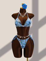 Ensemble de maillot de bain 3 pièces pour femme, 5 couleurs, avec haut triangle, bikini brésilien et paréo, orné de pierres, tailles S-L