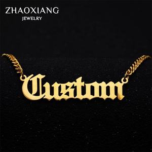 Collares con Letras Personalizadas, Colgantes para Mujeres y Hombres, Joyería de Acero Inoxidable, Accesorios de Moda para Bebés - Product Image 2