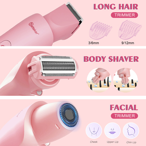 Hatteker Rasoir Électrique Multifonctionnel 3-en-1 Rechargeable USB pour Femme, Épilateur Corporel Portable Indolore pour Maillot et Bikini - Product Image 5