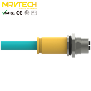 Conector de Cable Ethernet Marvtech X-code Shield, Receptáculo de Moldeo M12, Adaptador Hembra IP67 para Automoción, Cat6 IEC 1000mbit/s - Product Image 3