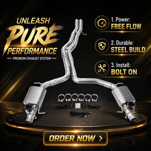 Système d'échappement double quadruple Valvetronic arrière central parfaitement compatible avec <span class=keywords><strong>Audi</strong></span> RSQ8/<span class=keywords><strong>SQ8</strong></span>, en acier inoxydable 304 sur mesure, poli miroir, épaisseur 1,5 mm - Product Image 1