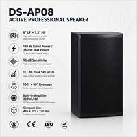 Moniteur de scène actif professionnel en bois de 12 pouces avec DSP pour utilisation intérieure/extérieure, système PA OEM personnalisé