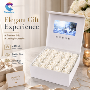Lanzamiento de Nuevo Producto de Superlieur Beauty Cosmetics: Caja de Cartón Rígido con Pantalla LCD de 7 Pulgadas y Reproducción Automática de <span class=keywords><strong>Video</strong></span>, Caja de <span class=keywords><strong>Video</strong></span> de 7 Pulgadas - Product Image 1