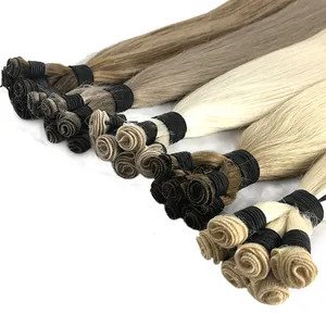 Hot selling Virgin Cuticle Aligned Hair Raw Hair Bundles Hand Tied Weft Hair Extension