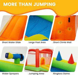 NB <b>Inflatable</b> Castle House With Swimming Pool <b>Slide</b> for Parent-Child <b>Water</b> Amusement Park Home Use NBHL-060 <b>Inflatable</b> Construct - Product Image 2