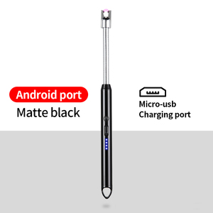 Encendedor de plasma eléctrico recargable por usb, a prueba de viento, con indicador de potencia para cocina de gas, vela para horno - Product Image 2
