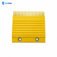Plaque de peignes d'escalator jaune en aluminium et plastique, segment de peigne, pièces de rechange pour marches