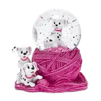Cute Polyresin Disney 101 Dalmatians Puppies Dog Resin Glass Water Ball Gift Snow Globe Custom