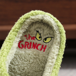 Nouvelle Arrivée <span class=keywords><strong>Chaussons</strong></span> 3D <span class=keywords><strong>Grinch</strong></span> Dessin Animé pour la Maison, Doux, Confortables, en Peluche, pour Intérieur et Extérieur, Idéals pour Fêtes de Noël, Direct Usine - Product Image 3