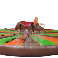 Jeu de taureau gonflable vibrant - Matériau PVC écologique pour sports et jeux de plein air