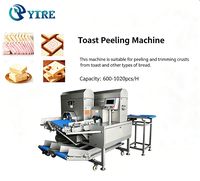 Machine à peler la croûte de pain à lame en U, automatique, 4 côtés, pour ligne de production de boulangerie commerciale