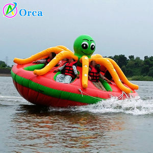 Надувной аттракцион «Вращающийся осьминог»: надувная лодка-труба «Летающий осьминог» для водных развлечений, вращающаяся, типа «Диско», «Галактика», «Твистер» - Product Image 2