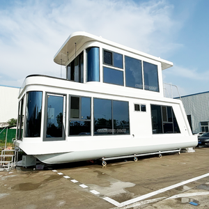 Casa Flotante de Lujo de Aluminio con Motor Fuera de Borda Yate para Deportes Acuáticos y Pesca en Río - Product Image 4