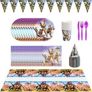 Decoración para Fiesta <span class=keywords><strong>de</strong></span> Cumpleaños con Temática <span class=keywords><strong>de</strong></span> <span class=keywords><strong>Fortnite</strong></span>, Platos y Vasos, Globos <span class=keywords><strong>de</strong></span> Aluminio con Diseño <span class=keywords><strong>de</strong></span> Alpaca y Llama, Artículos para Fiestas Infantiles y Baby Shower - Product Image 3