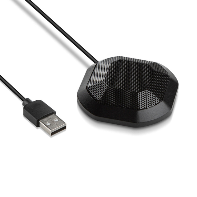 Portable Conference Microphone Condenser Computer PC Mic with Touch Mute for PC Laptop Video Conference