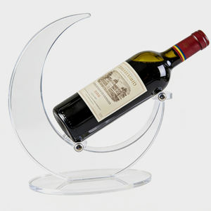 Exhibidor de Vino Acrílico en Forma de Luna Personalizado, Diseño Moderno, Lujoso y Elegante, Adecuado para Hoteles, Restaurantes, Bodegas - Product Image 2
