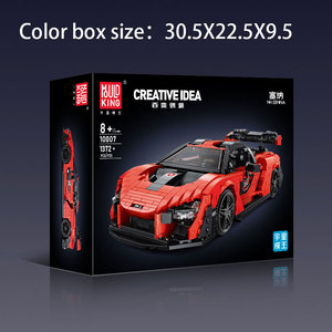MOULD <span class=keywords><strong>KING</strong></span>-Blocs de construction pour enfants, briques créatives pour véhicules de course, de <span class=keywords><strong>sport</strong></span>, de vitesse, jouets pour garçons, MOC No. Seine, 10007S - Product Image 6